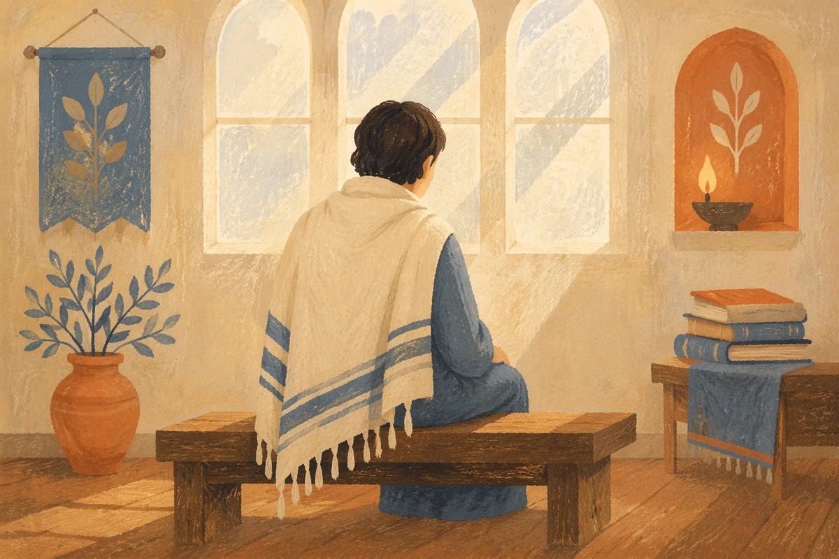Tallit Prayer Shawl in Korean Dawn Chapel