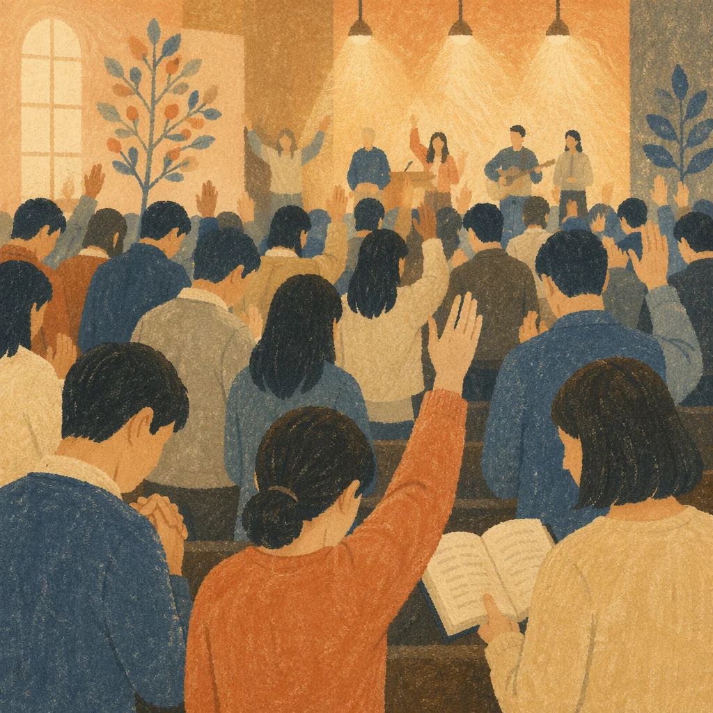 Fervent Korean Church Revival Prayer Gathering