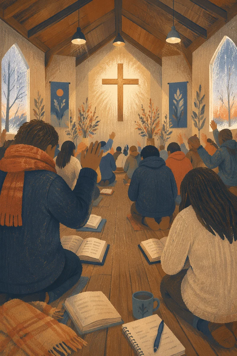 Fervent Korean Church Revival Prayer Meeting