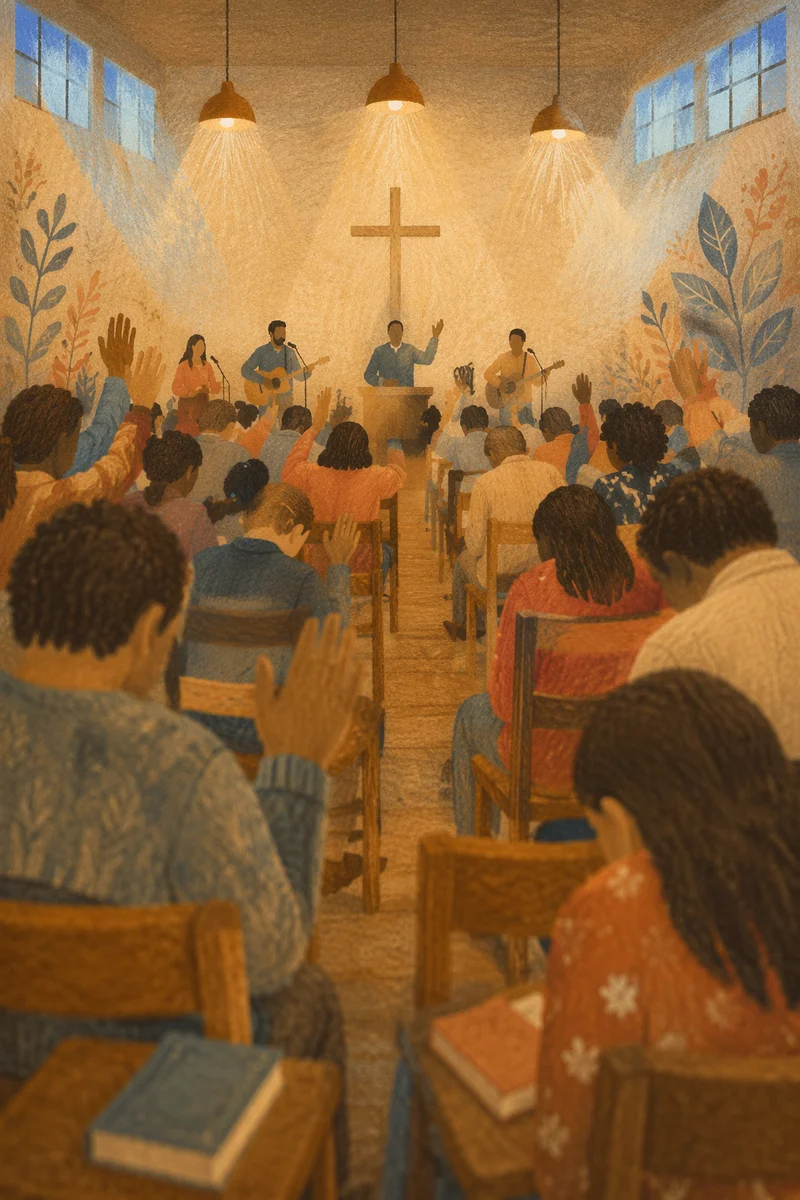 Dawn Revival Prayer in Korean Church