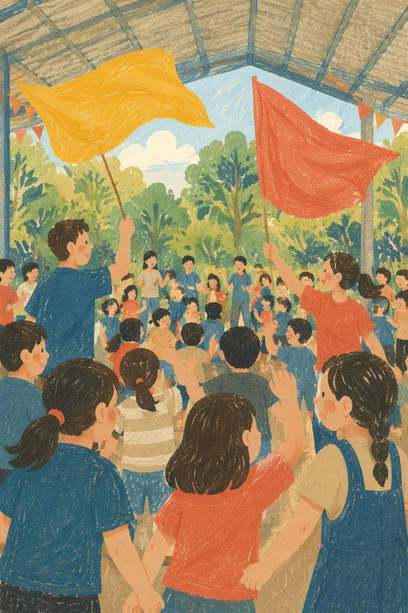 Colorful Korean Church Vacation Bible School Banners