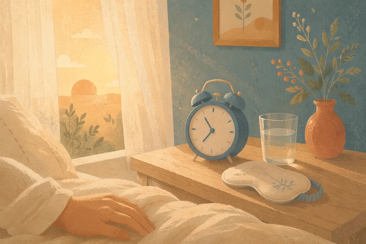 Sunrise Alarm Clock on Bedside Table