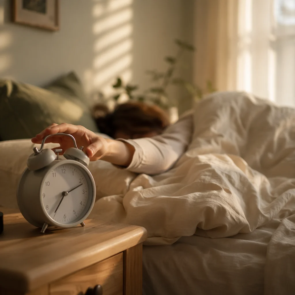 Calm Morning Alarm Clock by Bedside