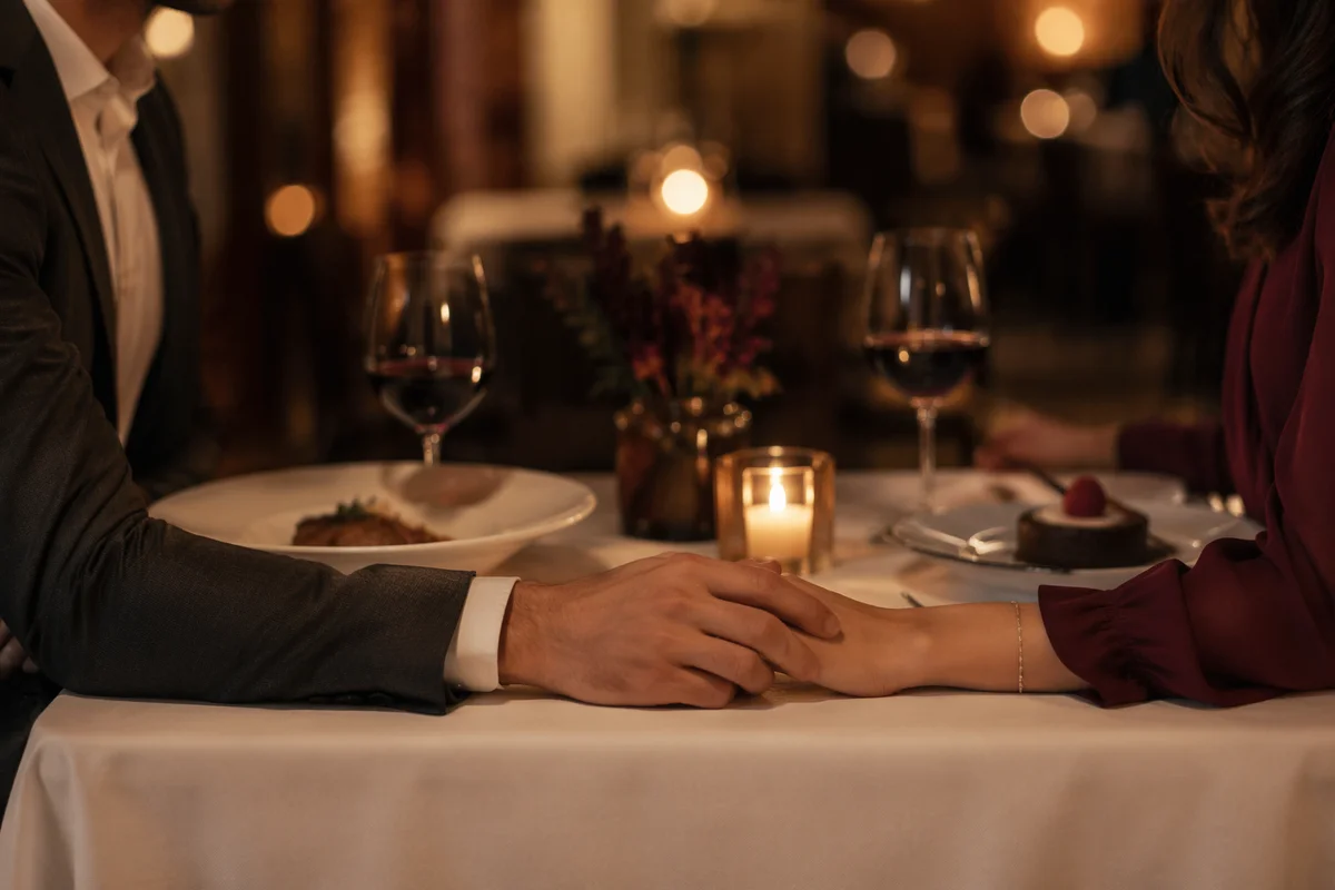 Romantic Anniversary Dinner by Candlelight