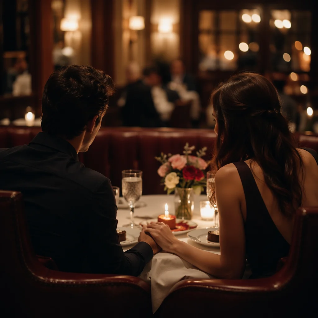 Romantic Anniversary Dinner at Cozy Restaurant