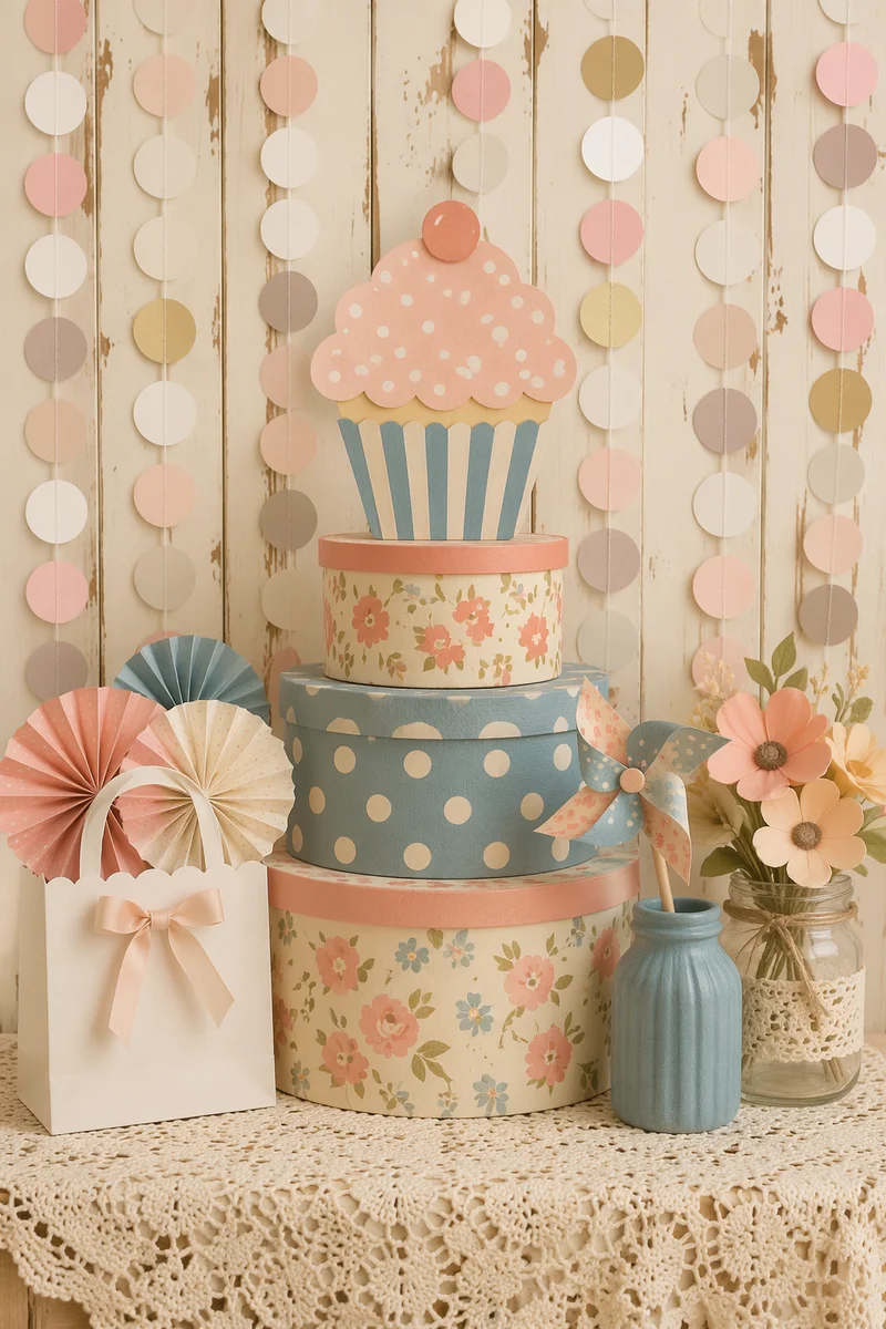 Pastel Baby Shower Gift Table Decor