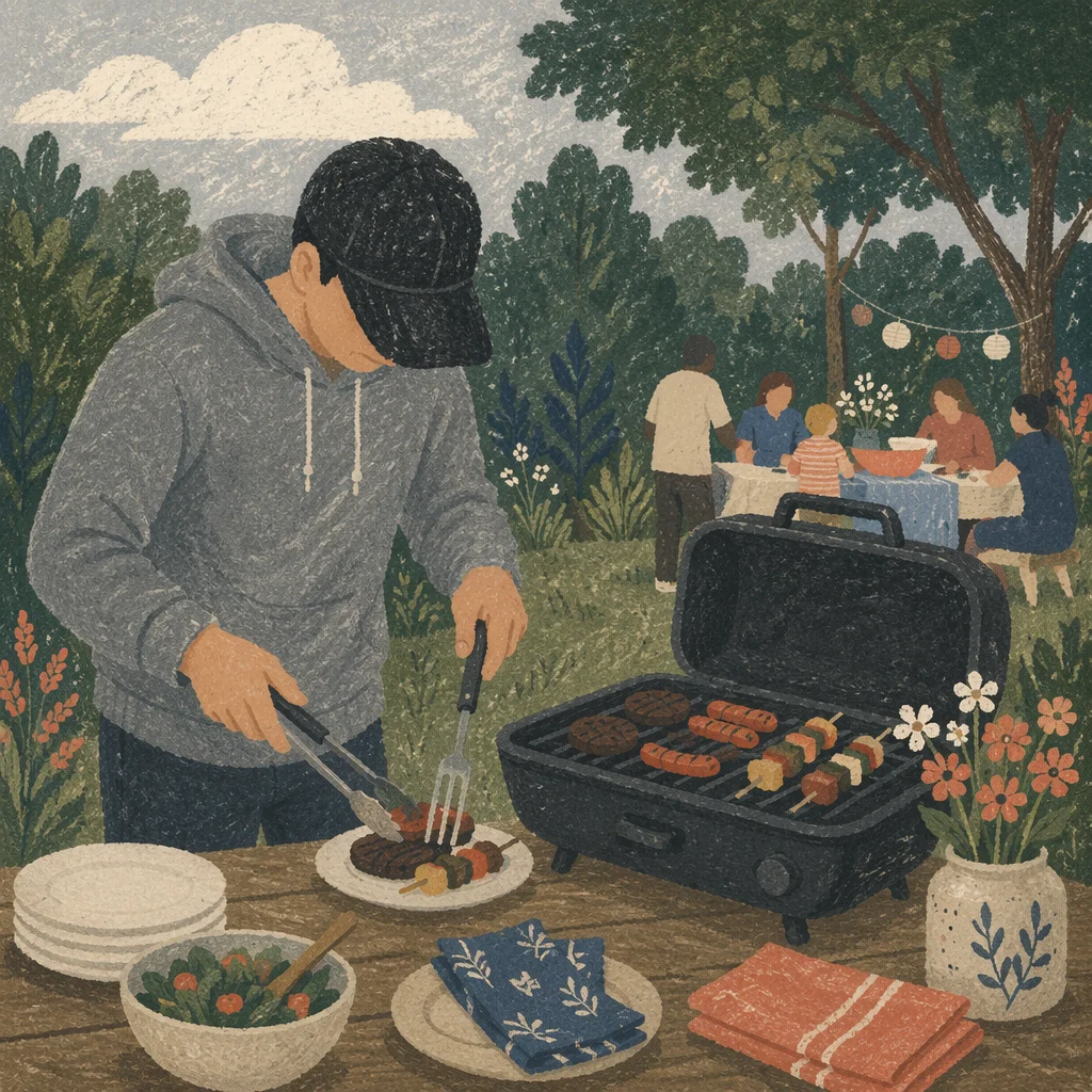 Summer Backyard Barbecue Family Gathering