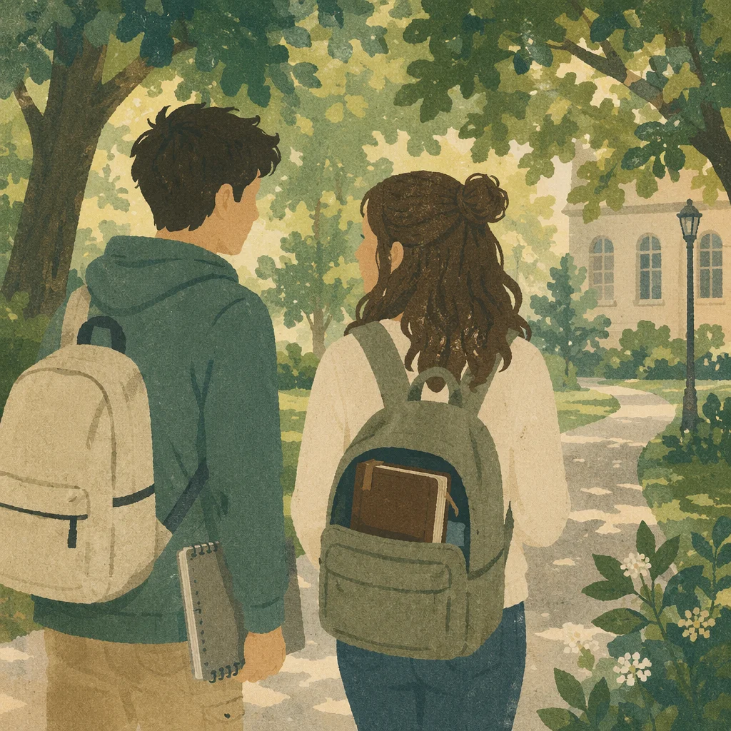 Bible in Backpack on College Walk