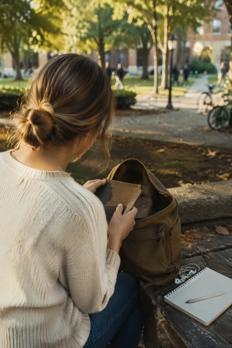 Campus Student Packing Bible in Backpack