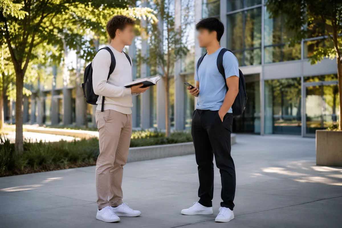 Students Discuss Bible on College Campus