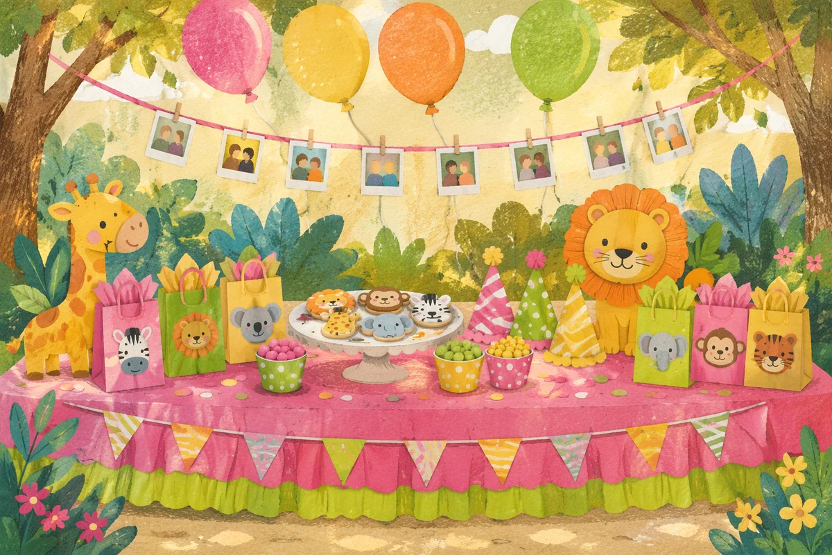 Colorful Backyard Birthday Party Celebration Setup