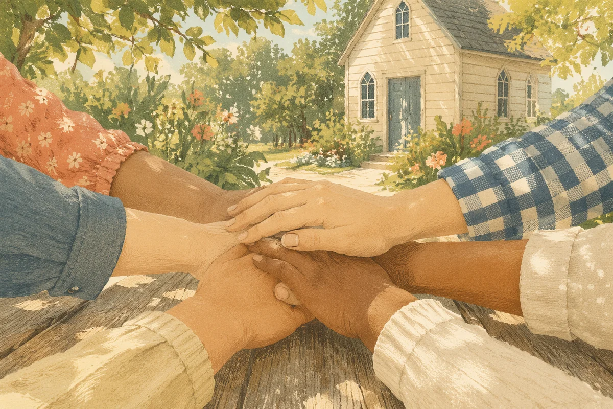 Children’s Hands United in Garden Fellowship