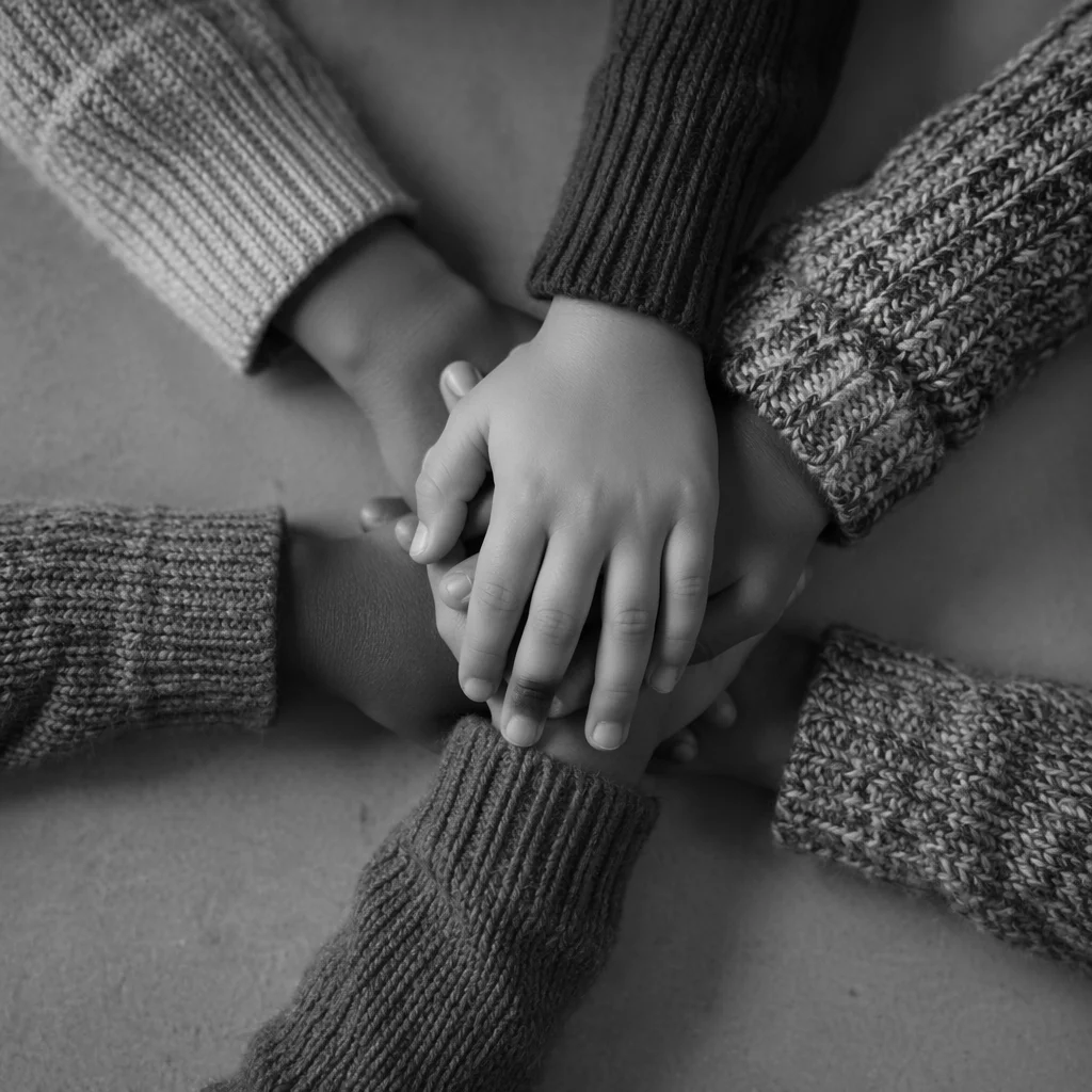 Children Hands United in Teamwork
