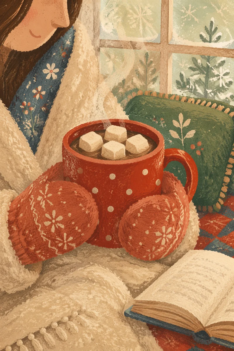 Cozy Hot Cocoa Reading Nook