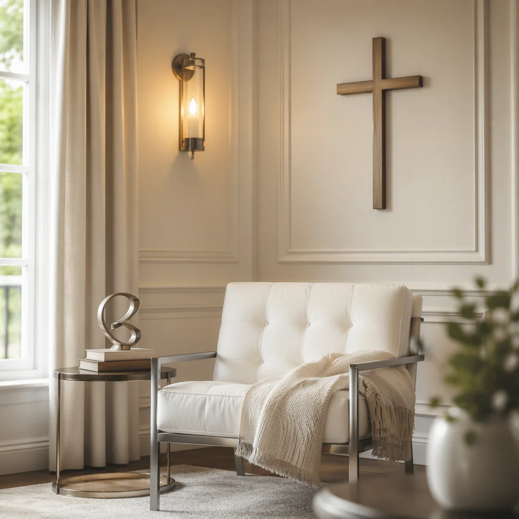 Modern Living Room Cross Wall Decor