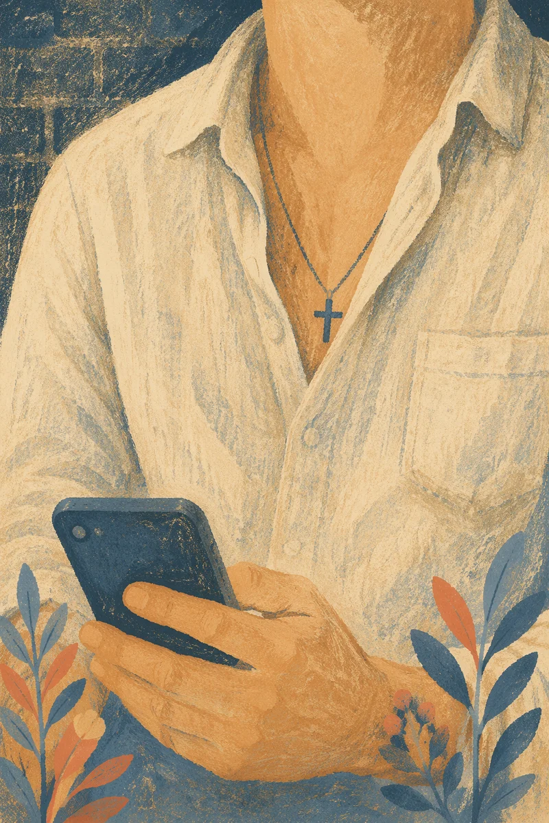 Quiet Cross Necklace Everyday Faith Portrait