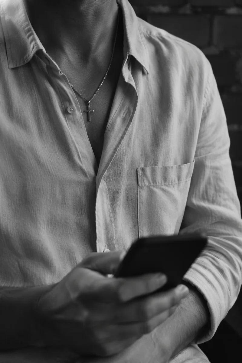 Cross Necklace in Everyday Quiet Moment