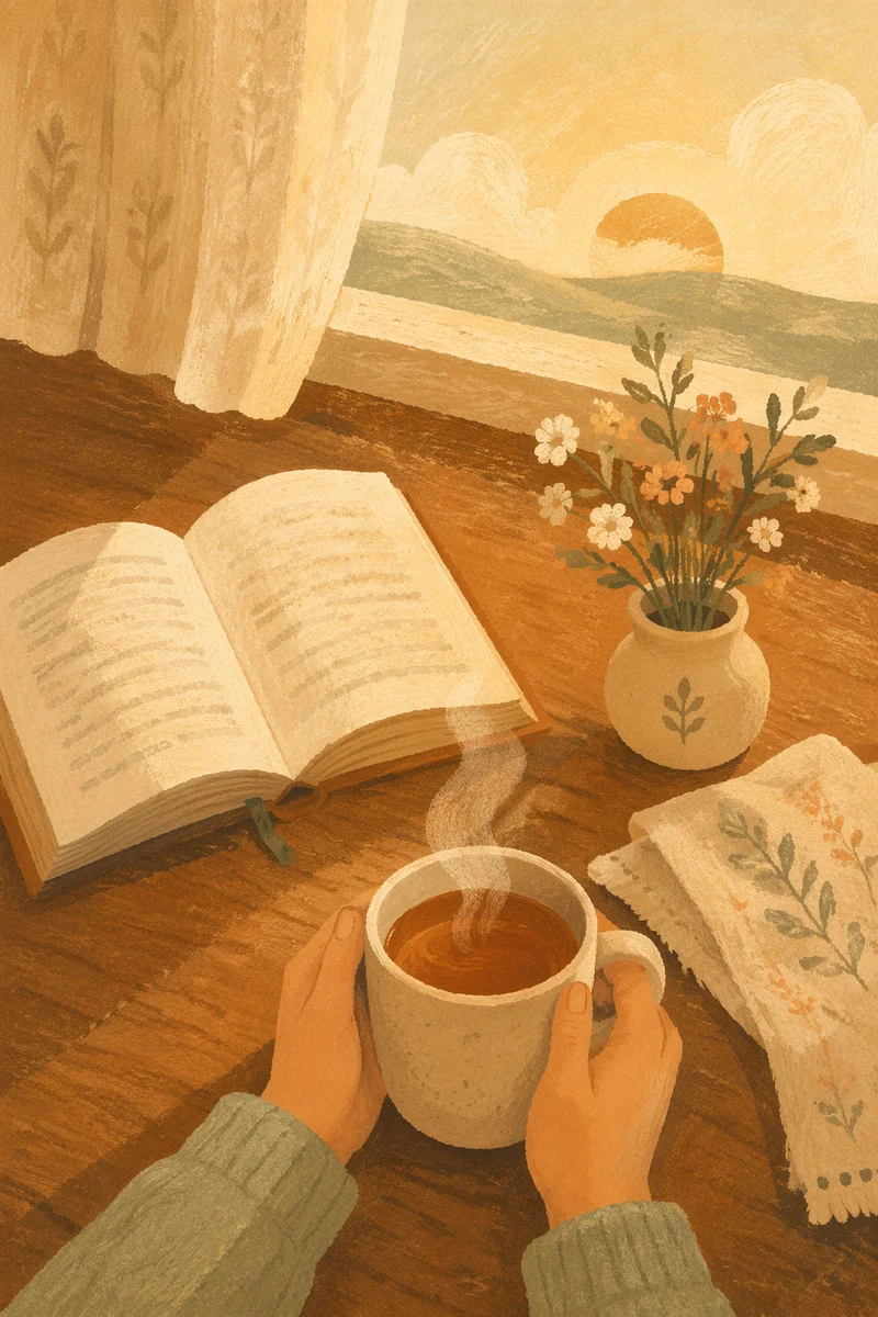 Morning Tea and Open Book Table