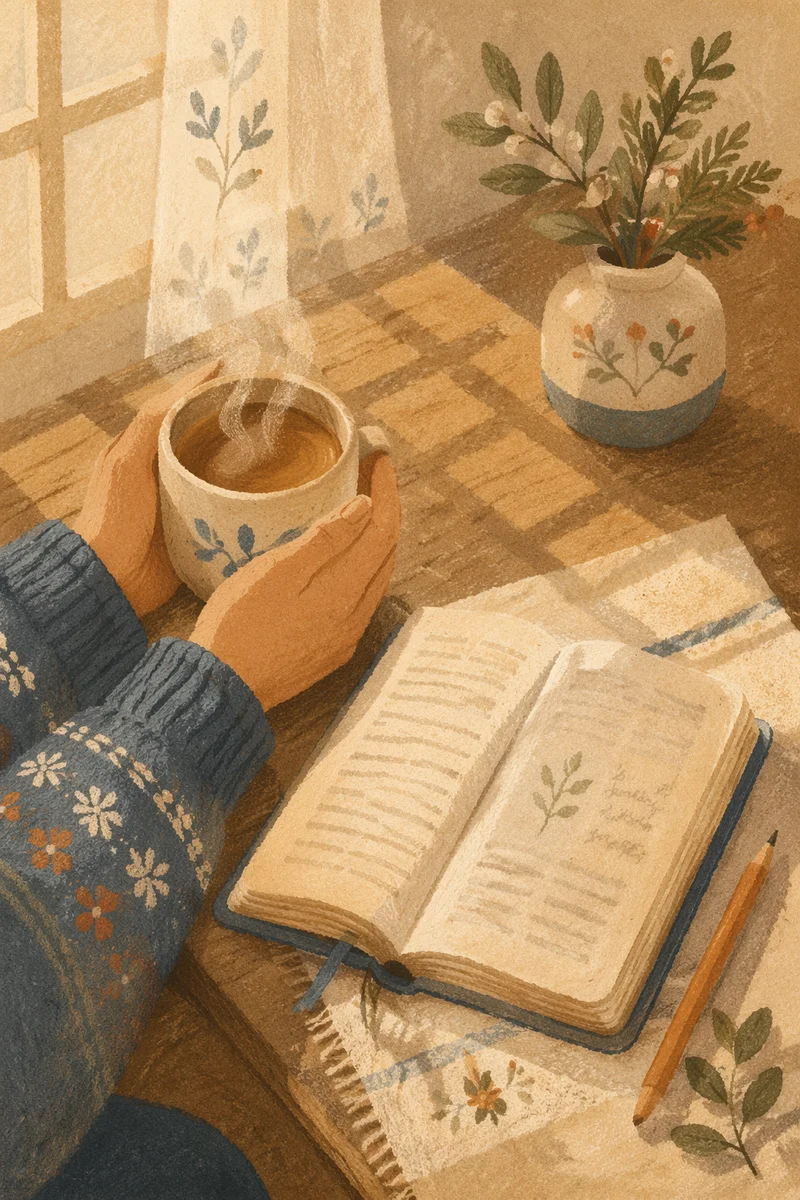 Quiet Morning Devotion with Tea