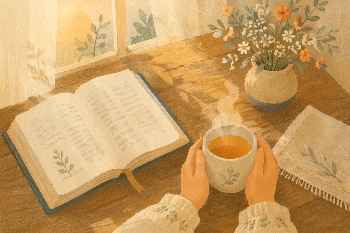 Morning Tea and Open Book Table