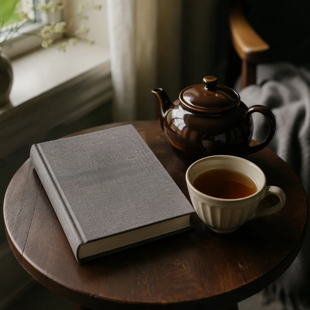 Devotional Book and Tea on Table