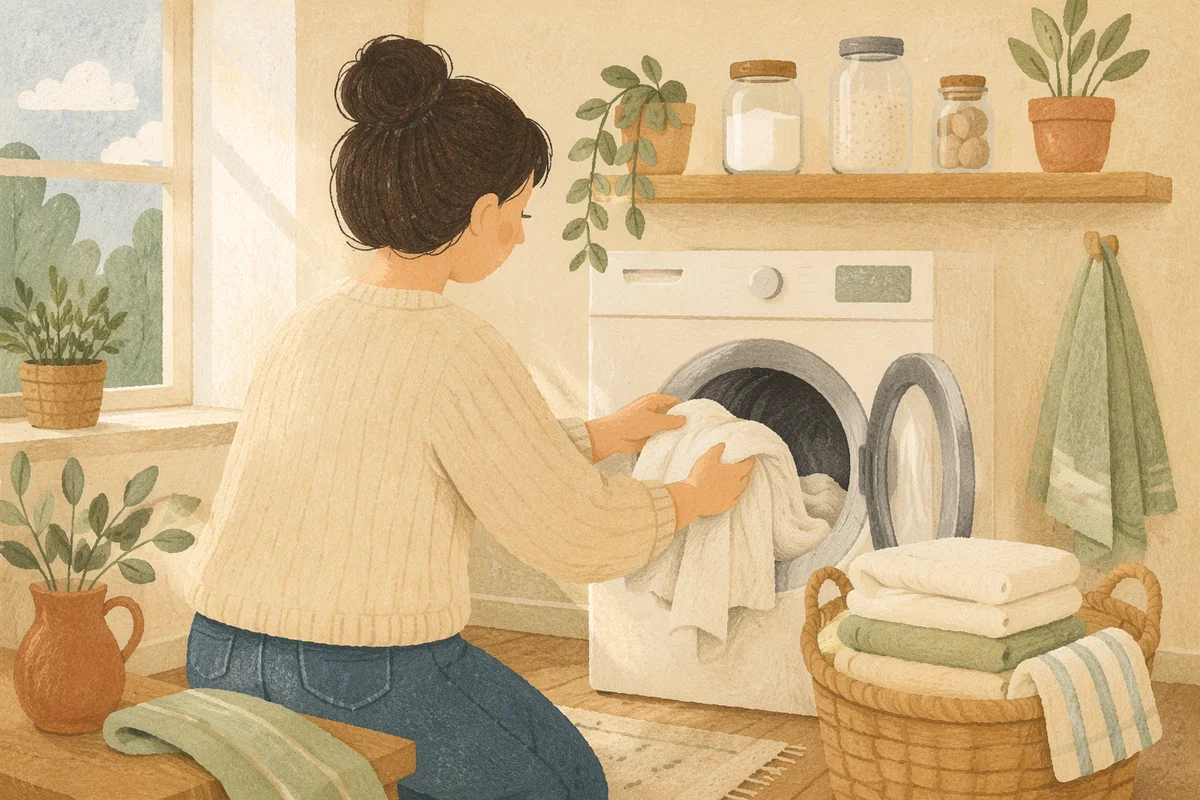 Calm Morning Laundry Routine at Home