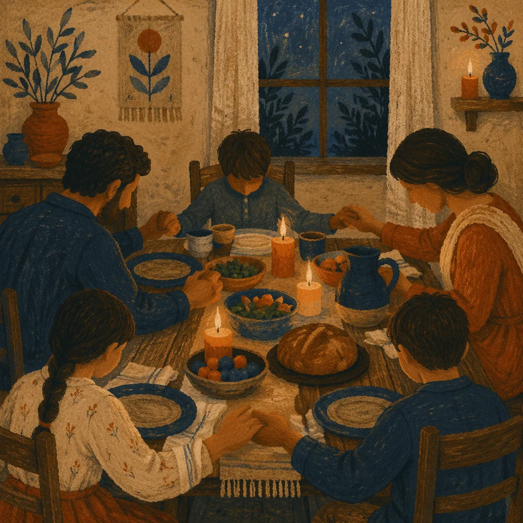 Candlelit Family Dinner Prayer of Gratitude