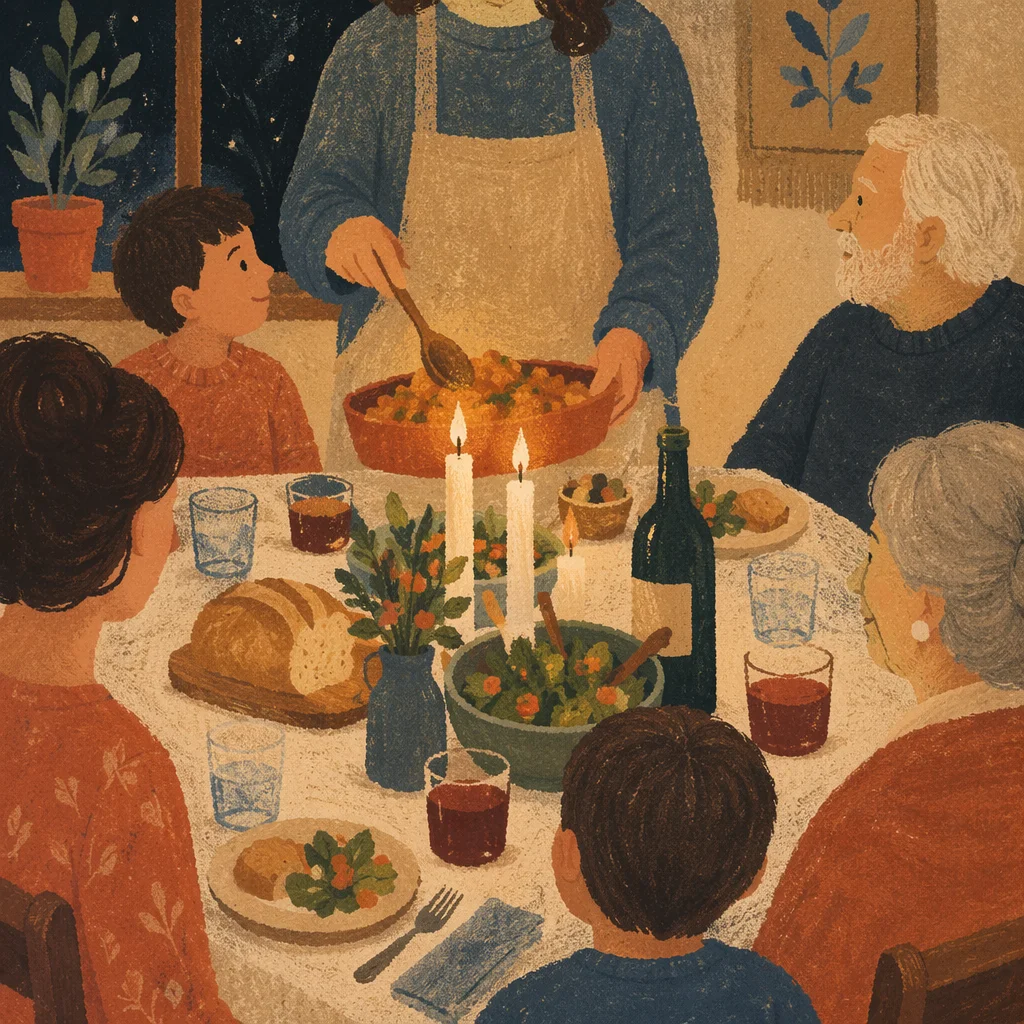 Candlelit Family Dinner of Gratitude