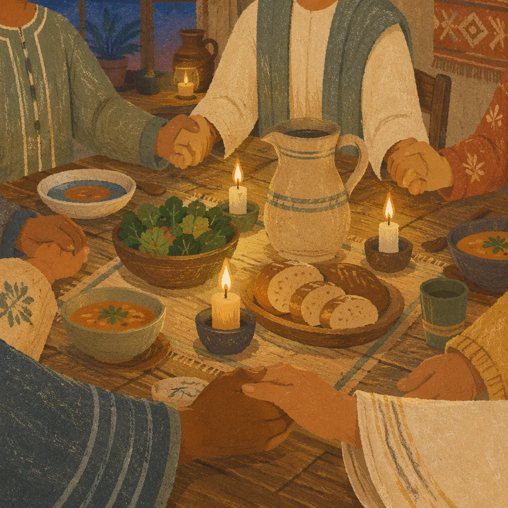 Candlelit Family Dinner Prayer of Gratitude