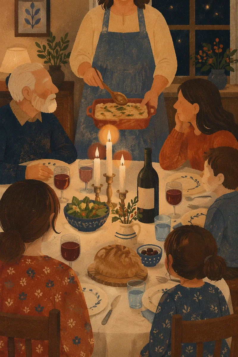 Candlelit Family Dinner of Gratitude