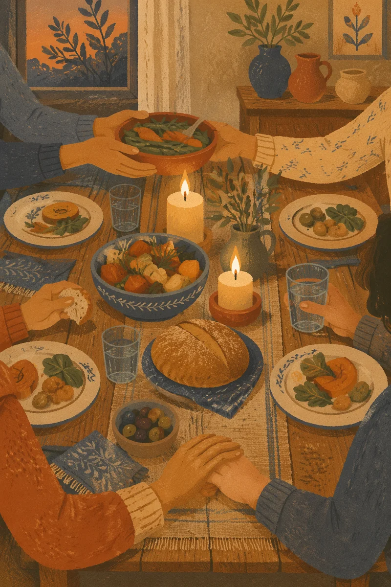 Candlelit Family Dinner of Gratitude