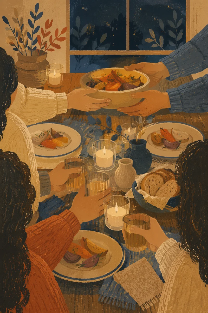 Candlelit Family Dinner of Gratitude