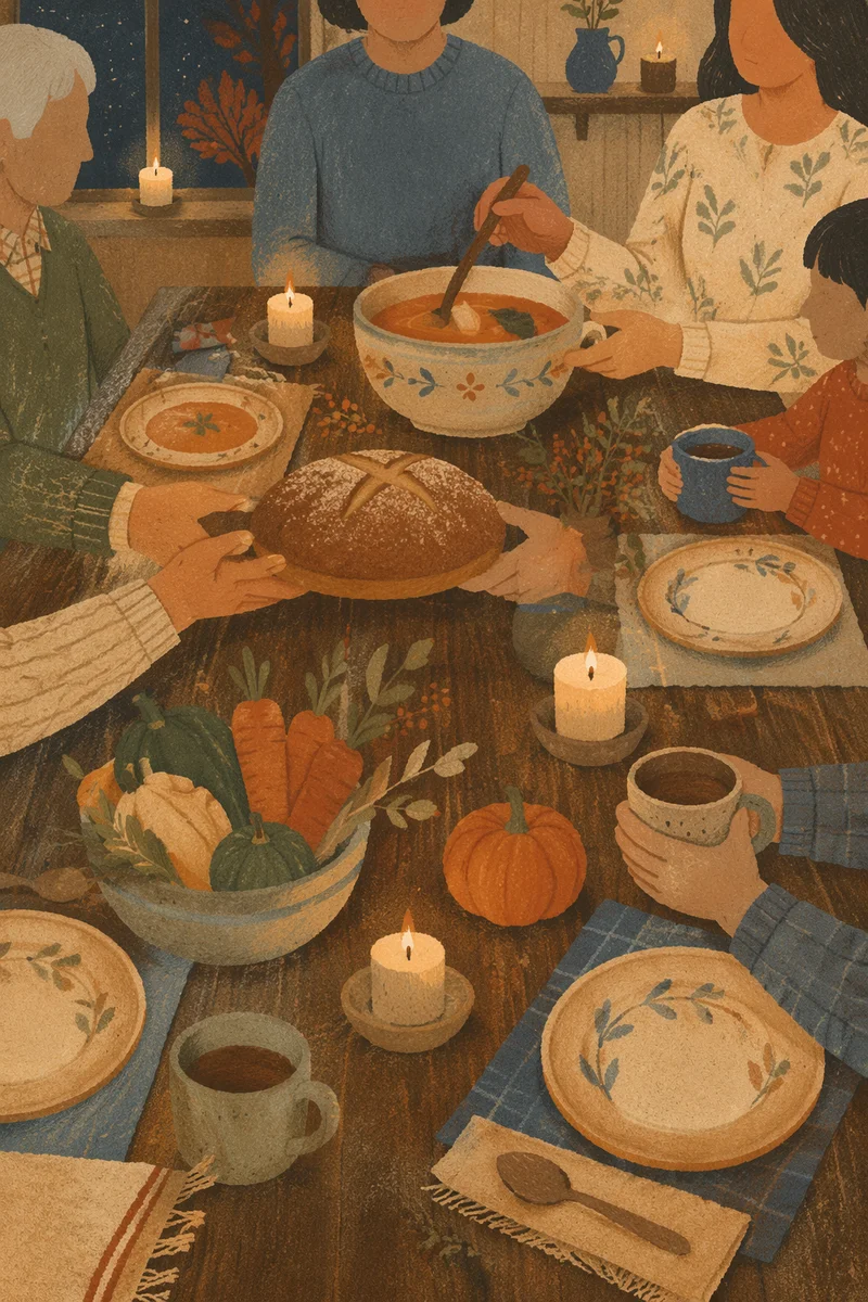 Candlelit Family Dinner of Gratitude