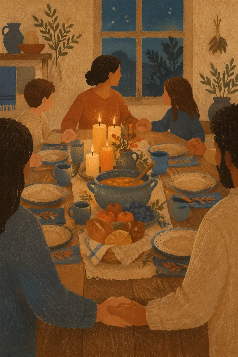 Candlelit Family Dinner of Gratitude