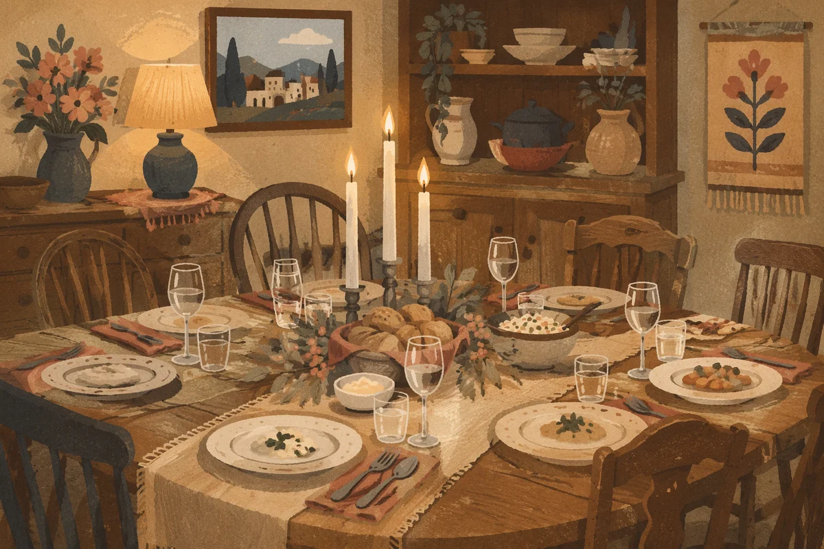 Candlelit Family Dinner of Gratitude