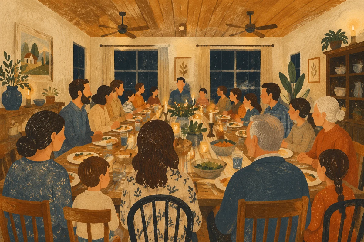 Candlelit Family Dinner of Gratitude
