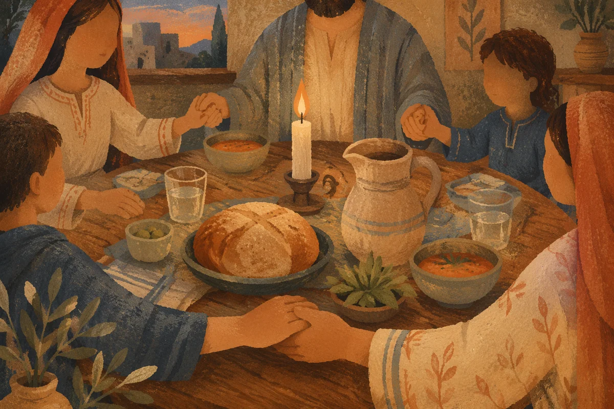 Candlelit Family Dinner Prayer of Gratitude