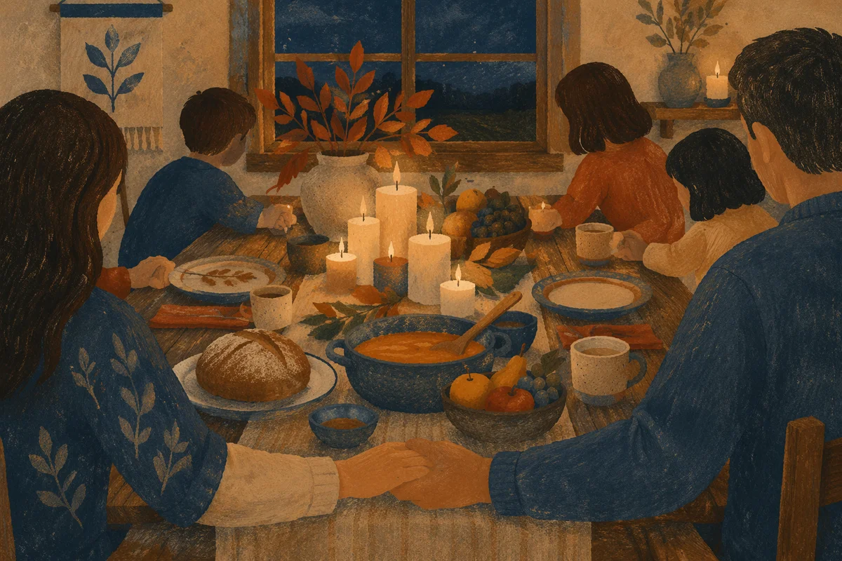 Candlelit Family Dinner of Gratitude