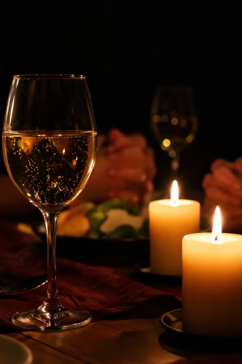 Candlelit Family Dinner Gratitude Moment