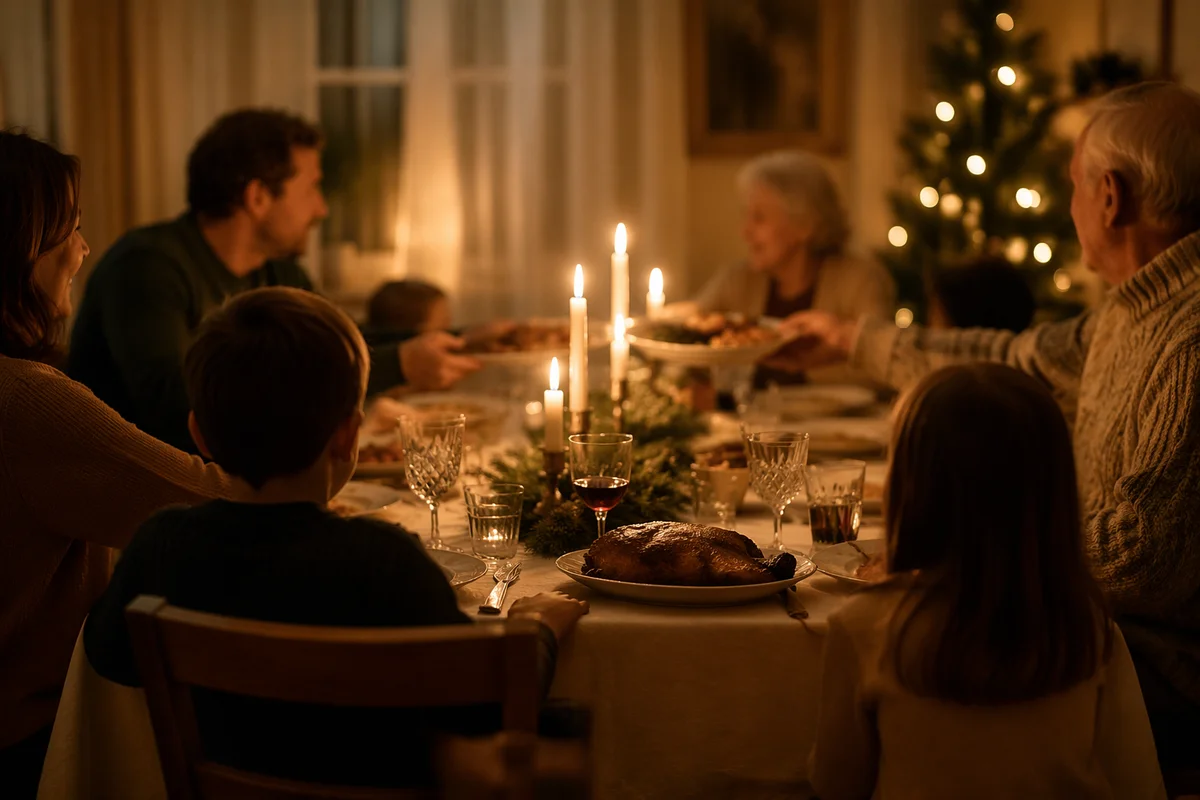 Candlelit Family Gratitude Dinner at Home