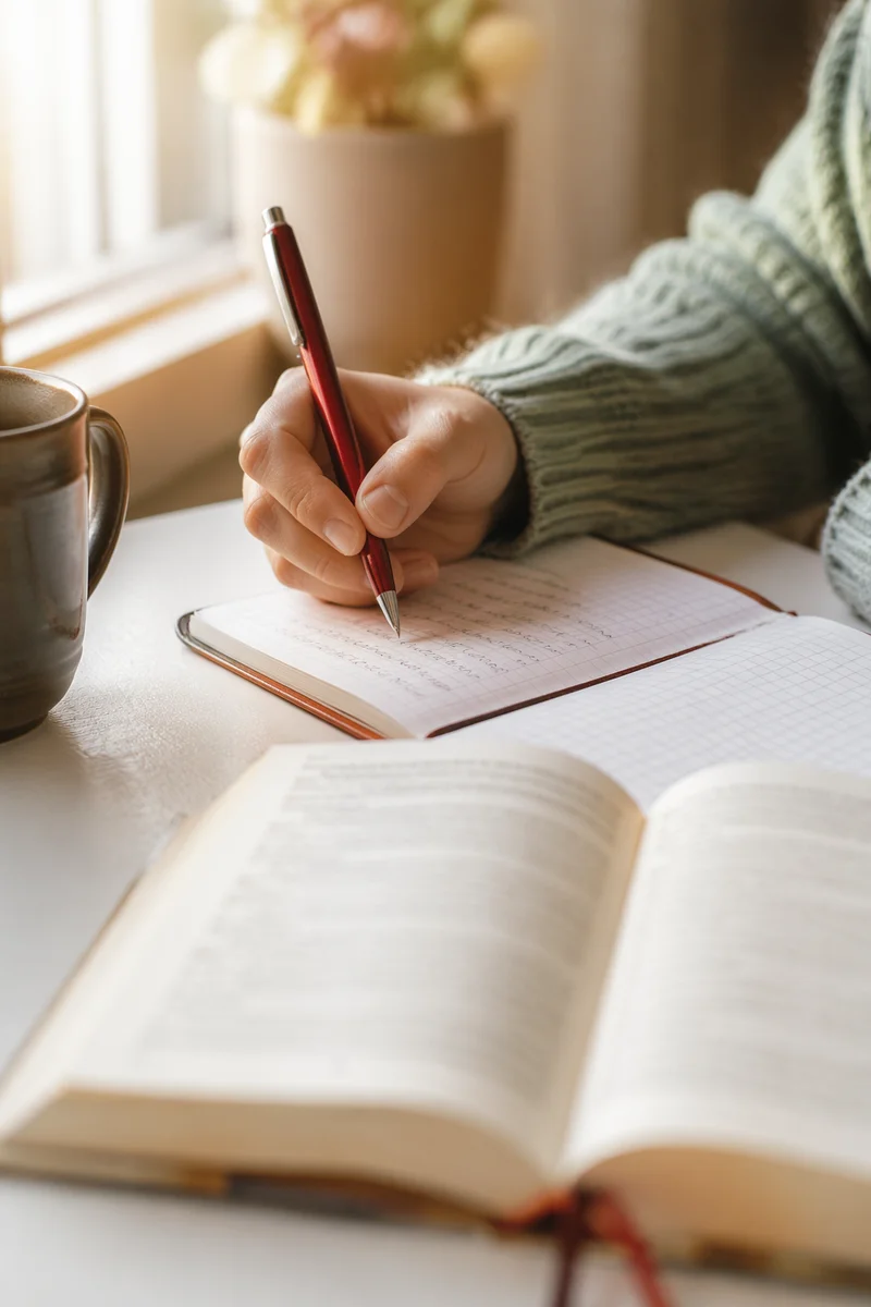Quiet Morning Prayer Journal Writing