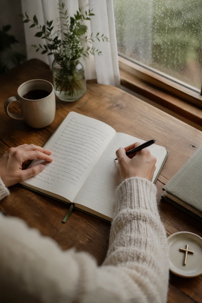 Quiet Morning Prayer Journal Writing
