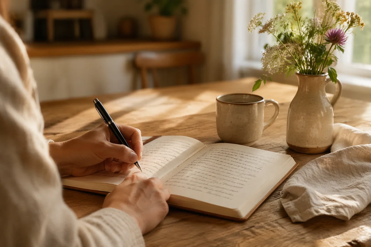 Morning Prayer Journal Writing at Home