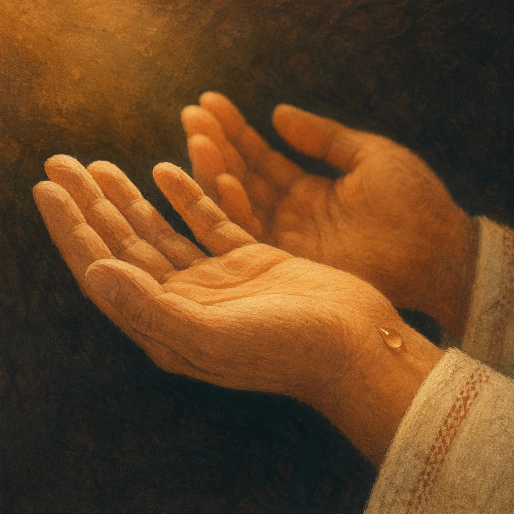 Anointing Oil Prayer Hands for Healing