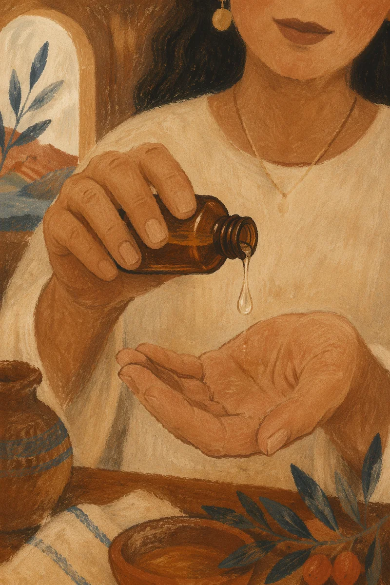 Anointing Oil Prayer Hands for Healing