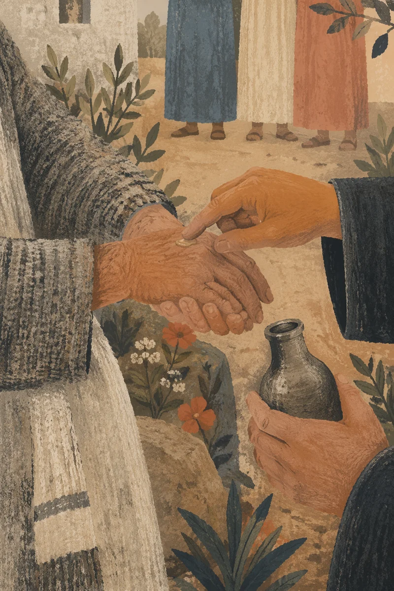 Healing Prayer Hands With Anointing Oil