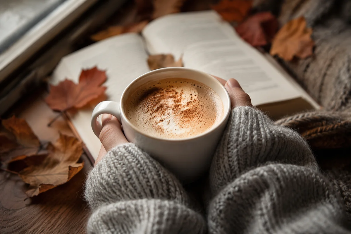 Cozy Hands Holding Warm Mug