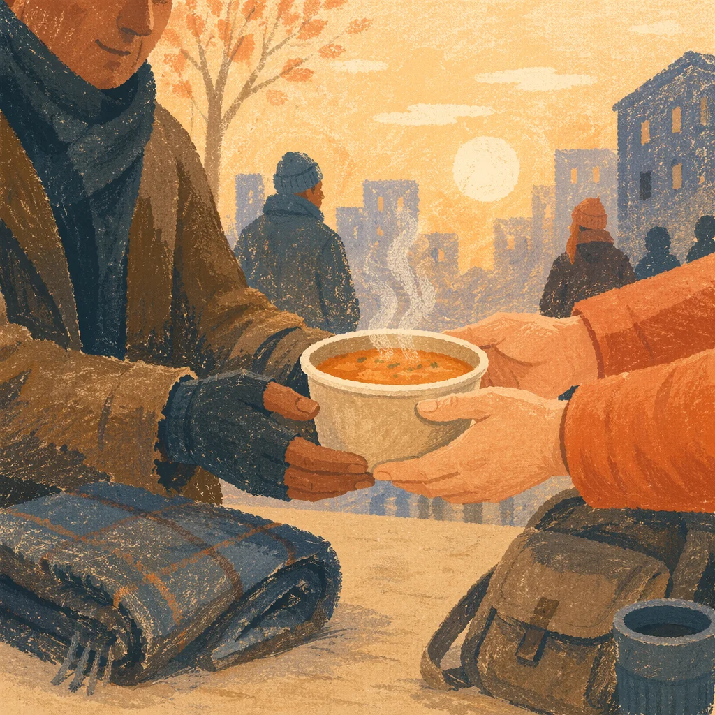 Compassionate Meal Outreach on a Cold Morning