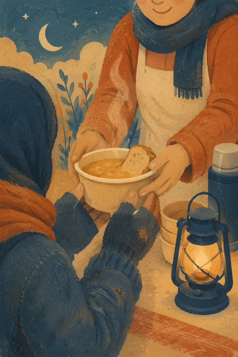 Warm Meal Served to Homeless Neighbor