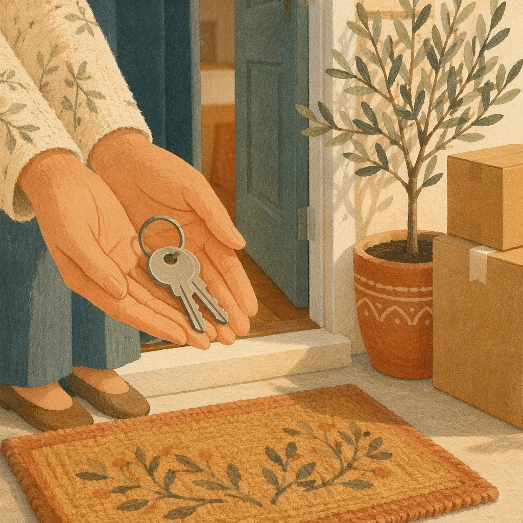 New Home Keys at Sunny Doorstep